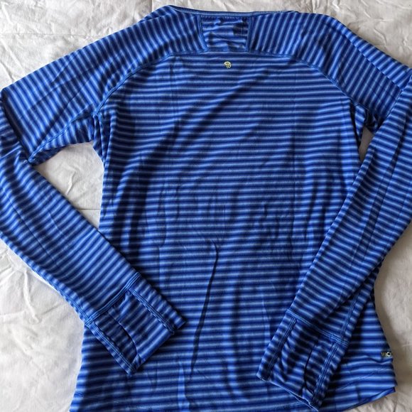 White Mountain Blue Striped Long Sleeve Tee - Picture 3 of 14